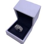 De Beers Enchanted Lotus White Gold Pave Diamond Ring