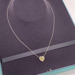 Tiffany 2.02ct Heart Shape Fancy Yellow Diamond Luxury Setting Necklace