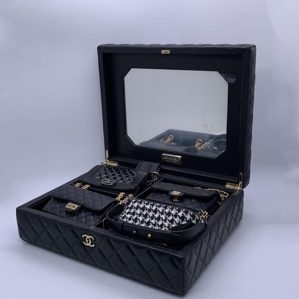 Chanel VIP Limited Edition Mini 4-in-1 Black Box Set with 4 Iconic Bags