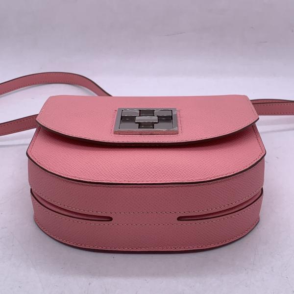 Hermes Mosaique Au 24 19 1Q Rose Confetti Epsom Leather Palladium Hardware Crossbody Bag