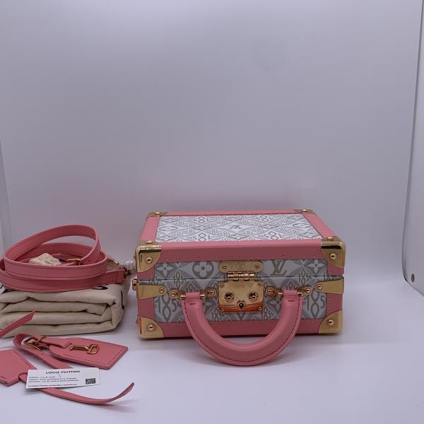 Louis Vuitton Petite Valise 1854 Pink Hard-sided Hand Trunk