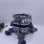 Dior D-Bubble Christmas Limited Octagram Star Tassel Bucket Bag