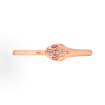 Bvlgari SERPENTIVIPER series Snake-shaped 18K rose gold diamond bracelet