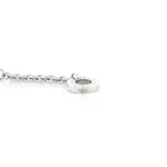 Bvlgari Parentesi Ring Pendant Necklace 18K White Gold with Pave Diamonds