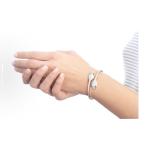BVLGARI SERPENTI VIPER Luminous Snake Shadow 18K White Gold Double Snake Head Bracelet