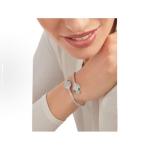 BVLGARI SERPENTI VIPER Luminous Snake Shadow 18K White Gold Double Snake Head Bracelet