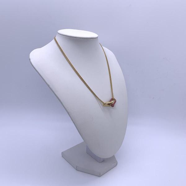 Tiffany Hardwear Large Double Link Ruby 18K Yellow Gold Women's Necklace