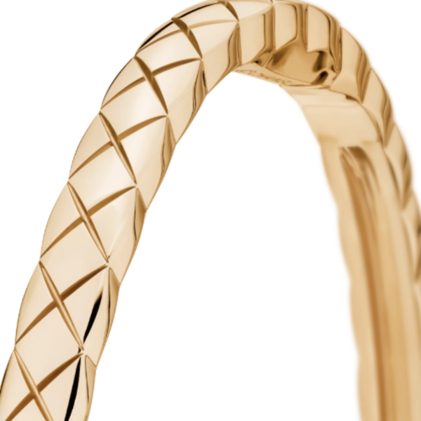 Chanel Coco Crush Bangle Bracelet 18K Beige Gold Mini