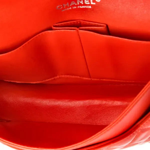 Chanel Classic Double Flap Bag Quilted Patent Medium