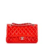 Chanel Classic Double Flap Bag Quilted Patent Medium