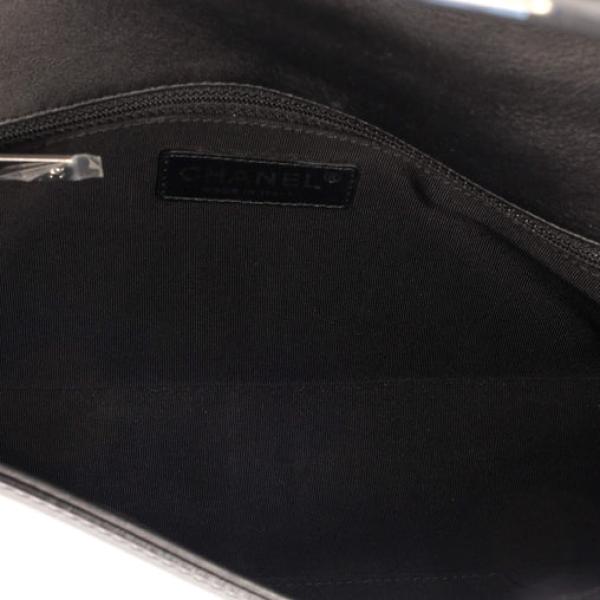 Chanel Boy Flap Bag Quilted Plexiglass Patent New Medium