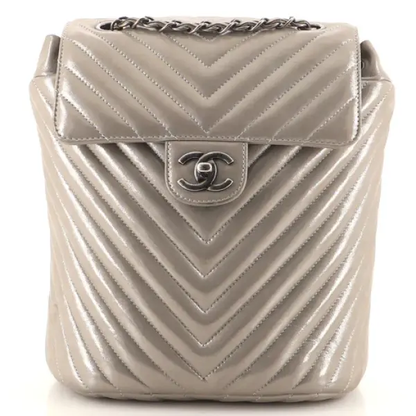 Chanel Urban Spirit Backpack Iridescent Chevron Calfskin Small