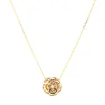 Chanel Extrait de Camellia Pendant Necklace 18K Rose Gold with Diamond