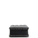 Chanel Chain Around Cut Out Handle Evening Tote Quilted Caviar Mini