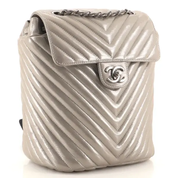 Chanel Urban Spirit Backpack Iridescent Chevron Calfskin Small