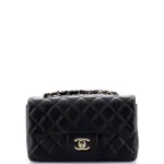 Chanel Classic Single Flap Bag Quilted Lambskin Mini