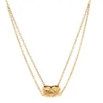 Chanel Coco Crush Double Chain Pendant Necklace 18K Yellow Gold