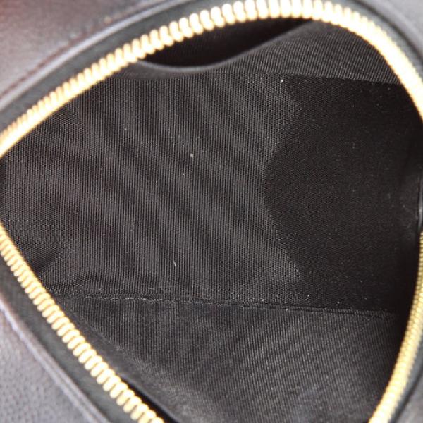 Chanel Filigree Round Clutch with Chain Quilted Caviar Mini