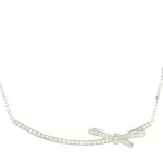 Chanel Ruban Pendant Necklace 18K White Gold and Diamonds