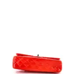 Chanel Classic Double Flap Bag Quilted Patent Medium