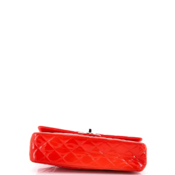 Chanel Classic Double Flap Bag Quilted Patent Medium