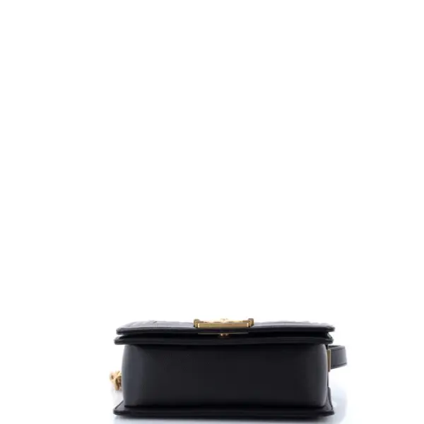 Chanel Boy Flap Bag Quilted Caviar Small
