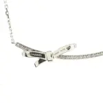 Chanel Ruban Pendant Necklace 18K White Gold and Diamonds