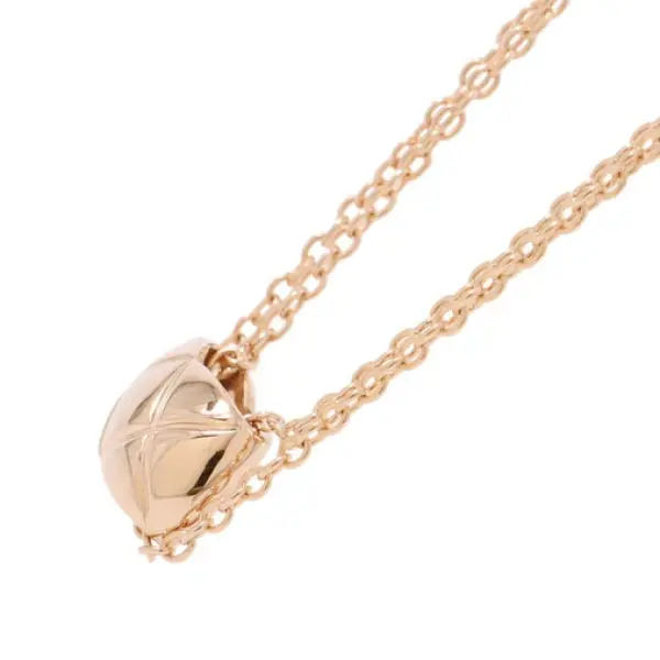 Chanel Pendant Necklace 18K Rose Gold
