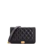 Chanel Boy Wallet on Chain Quilted Lambskin