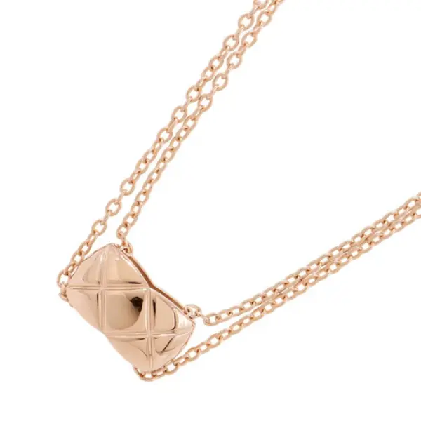 Chanel Pendant Necklace 18K Rose Gold