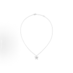 Chanel Comete Geode Star Stud 18K white gold necklace set with large diamonds