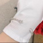 Chanel Comete Chevron Bracelet 18K White Gold and Diamonds