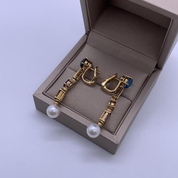 Bvlgari Allegra High Jewelry Collection, Gemset & Pearl Earrings
