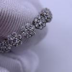 Van Cleef & Arpels Fleurette Sunflower White Gold Pave Diamond Wedding Ring