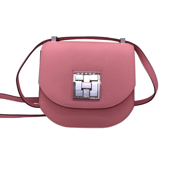 Hermes Mosaique Au 24 19 1Q Rose Confetti Epsom Leather Palladium Hardware Crossbody Bag