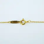 Tiffany & Co. 18K Gold Diamond Engraved Heart-shaped Drop Necklace