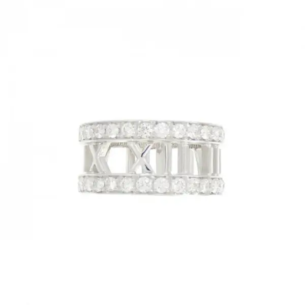 Tiffany & Co. Atlas Ring 18K White Gold