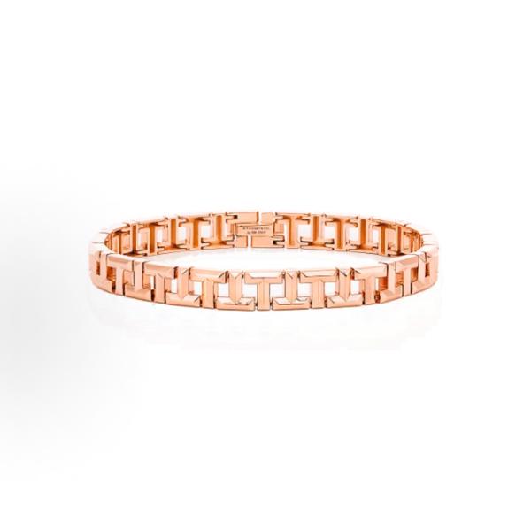 Tiffany & Co. T True Bracelet 18K Rose Gold Narrow