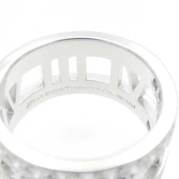 Tiffany & Co. Atlas Ring 18K White Gold