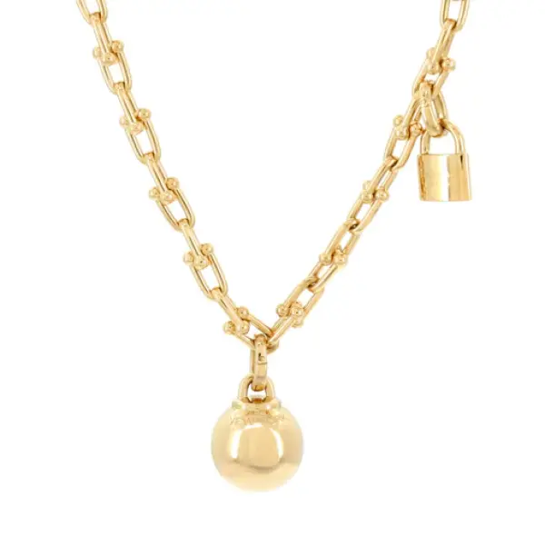 Tiffany & Co. HardWear Wrap Necklace 18K Yellow Gold
