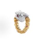 Bvlgari High-End Jewelry - Personalized Design - Serpent Set with Rubies Ring