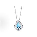 Tiffany & Co. Soleste series 1.25-carat aquamarine set with diamonds necklace