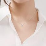 Tiffany & Co. Victoria series flower cluster four-leaf clover necklace small size