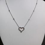 Tiffany & Co. Love Platinum Full-Diamond Linked Chain Set of Diamond Necklace (Medium Size)