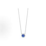 Tiffany & Co. Soleste series blue sapphire and diamond necklace for women