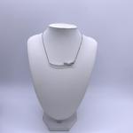 Chanel Ruban Collection 18K White Gold Diamond Bow Necklace