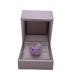 Qeelin Bo Bo Ruby & Diamond Crown Wide Band Ring