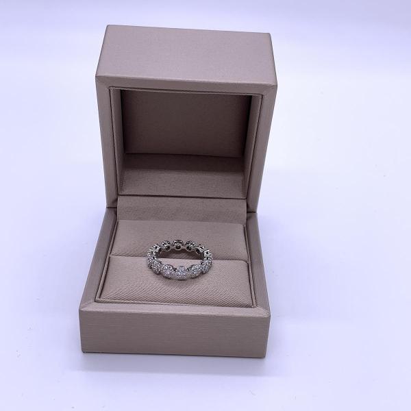 Van Cleef & Arpels Fleurette Sunflower White Gold Pave Diamond Wedding Ring