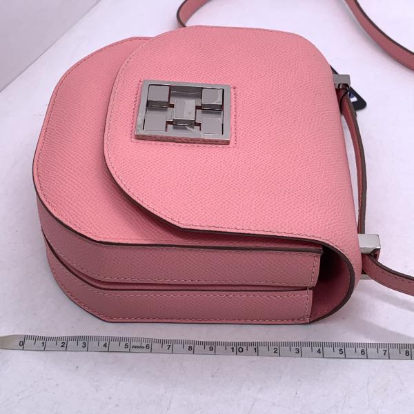 Hermes Mosaique Au 24 19 1Q Rose Confetti Epsom Leather Palladium Hardware Crossbody Bag