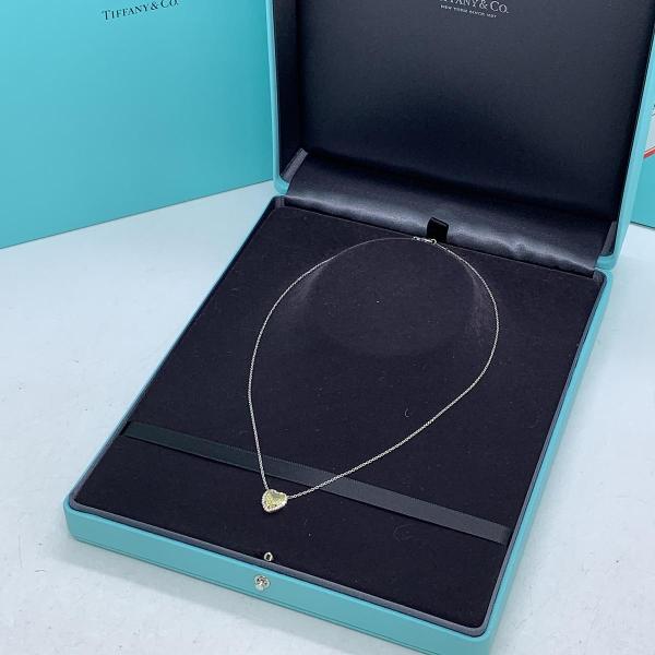 Tiffany 2.02ct Heart Shape Fancy Yellow Diamond Luxury Setting Necklace